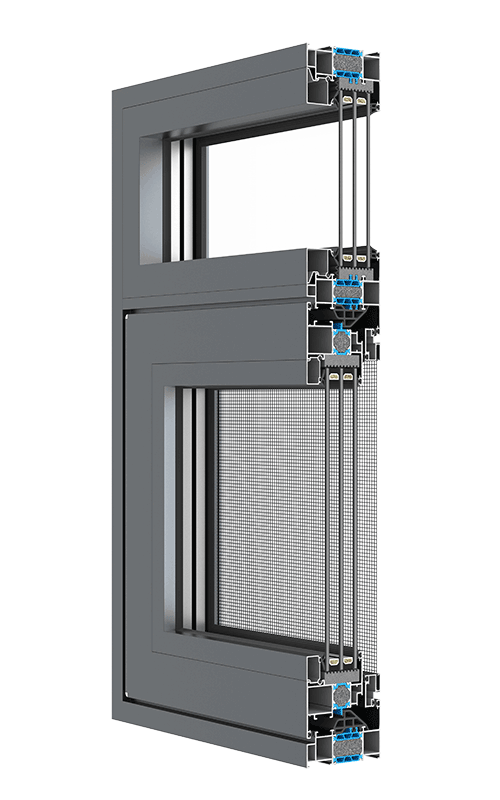 窗紗一體窗內(nèi)開紗外開系統(tǒng)